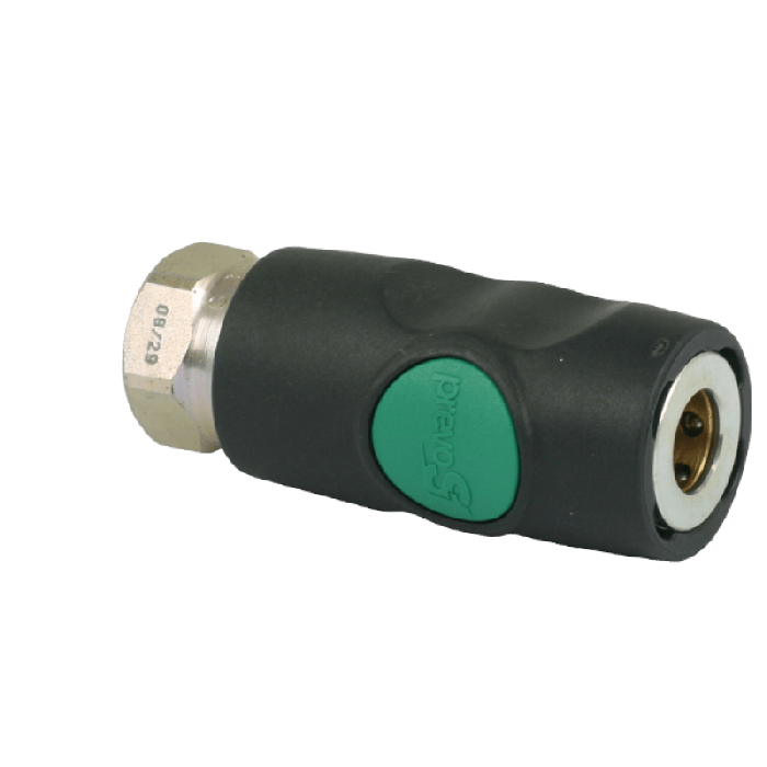 Prevost Koppeling Groen Drukknop 3/8" inw.