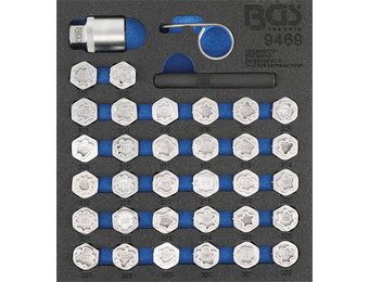 Velgenslot Demontageset 35-delig (Mercedes)