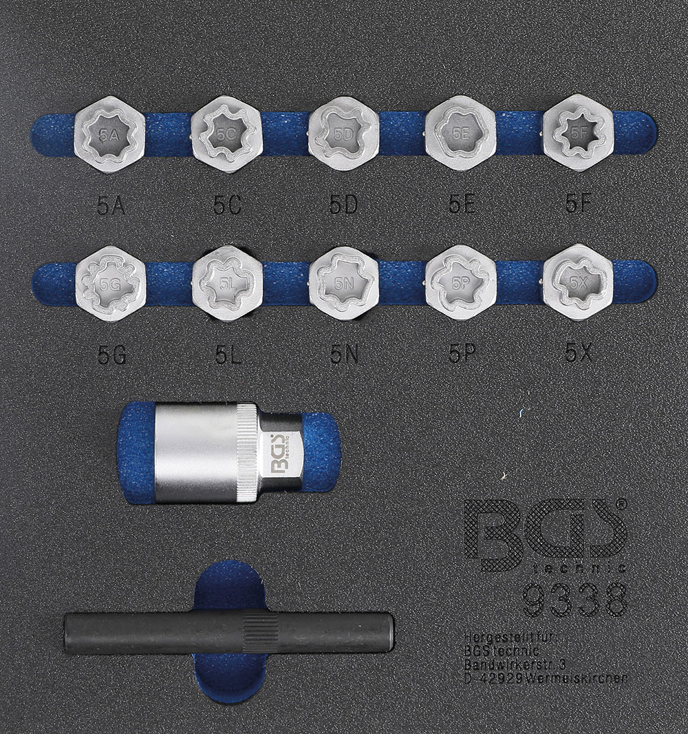 Velgenslot Demontageset 12-delig (Mercedes)