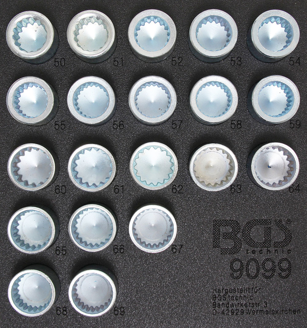 Velgenslot Demontageset 20-delig (VW Touareg & Porsche)