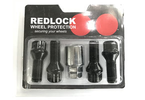 Slotbouten Redlock Bol (R13) 14x1,50 - 28mm - K17/19 Zwart