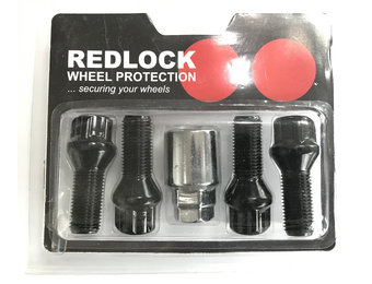 Slotbouten Redlock Conisch 14x1,25 - 28mm - K17/19 Zwart
