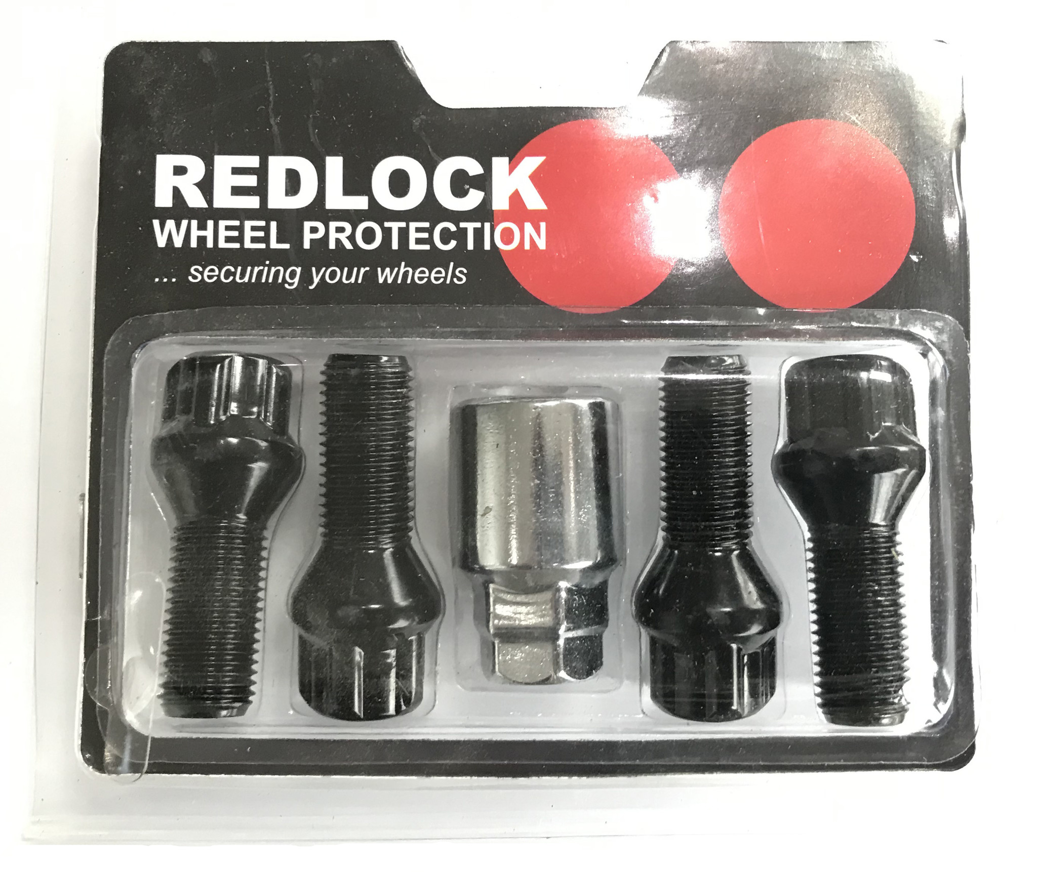 Slotbouten Redlock Conisch 14 x 1,25 - 28mm - KOP17/19 Zwart
