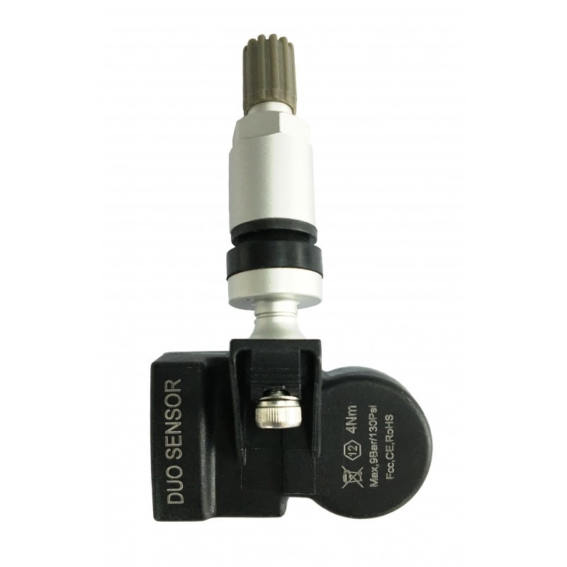 DUO Sensor Draadloos 433Mhz - Zilver / Zwart / Rubber