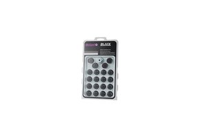 Installatiekit Moeren Conisch 12x1,25 - 36,8mm - K19 Zwart