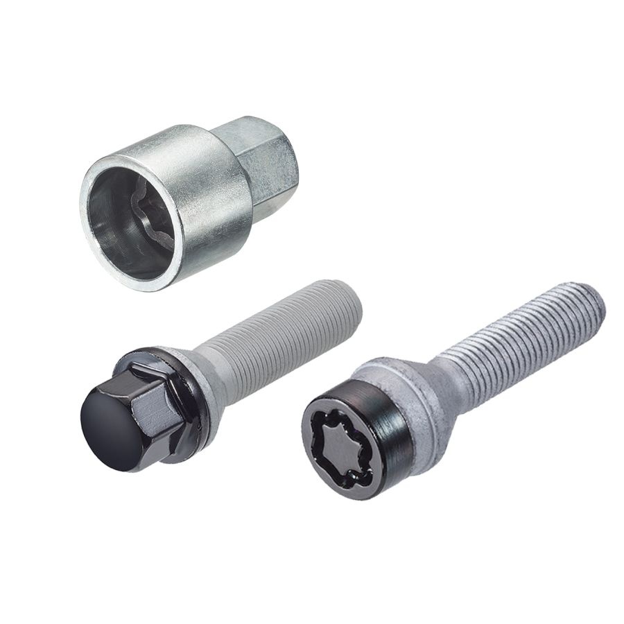 Installatiekit Bouten Conisch 14x1,25 - 42.4 mm - KOP17 Zwart