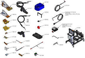 Blokjes (links - rechts) met schroefdraad Rillfit 6
