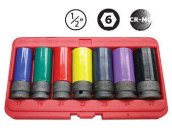 Set Krachtdoppen Lang Dunwandig 7-delig