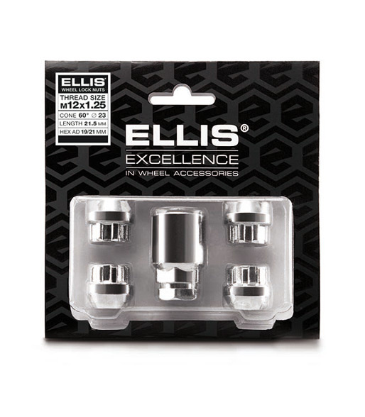 Ellis Slotmoeren Conisch Open 12 x 1,25 - 21,5 mm - KOP19/21 K151
