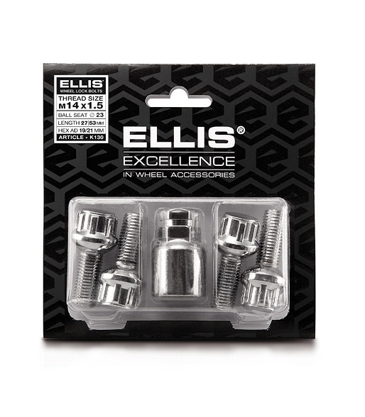 Ellis Slotbouten Bol 12 x 1,50 - 28 mm - KOP17/19 K126