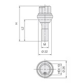 Schuifbouten 12 x 1,25 x 50 KOP19 B637