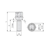 Wielbouten 14 x 1,50 x 38 KOP17 Bol (R13) Zwart B1129B