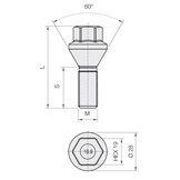 Wielbouten 14 x 1,50 x 30 KOP19 Geomet Brede Conus B1400