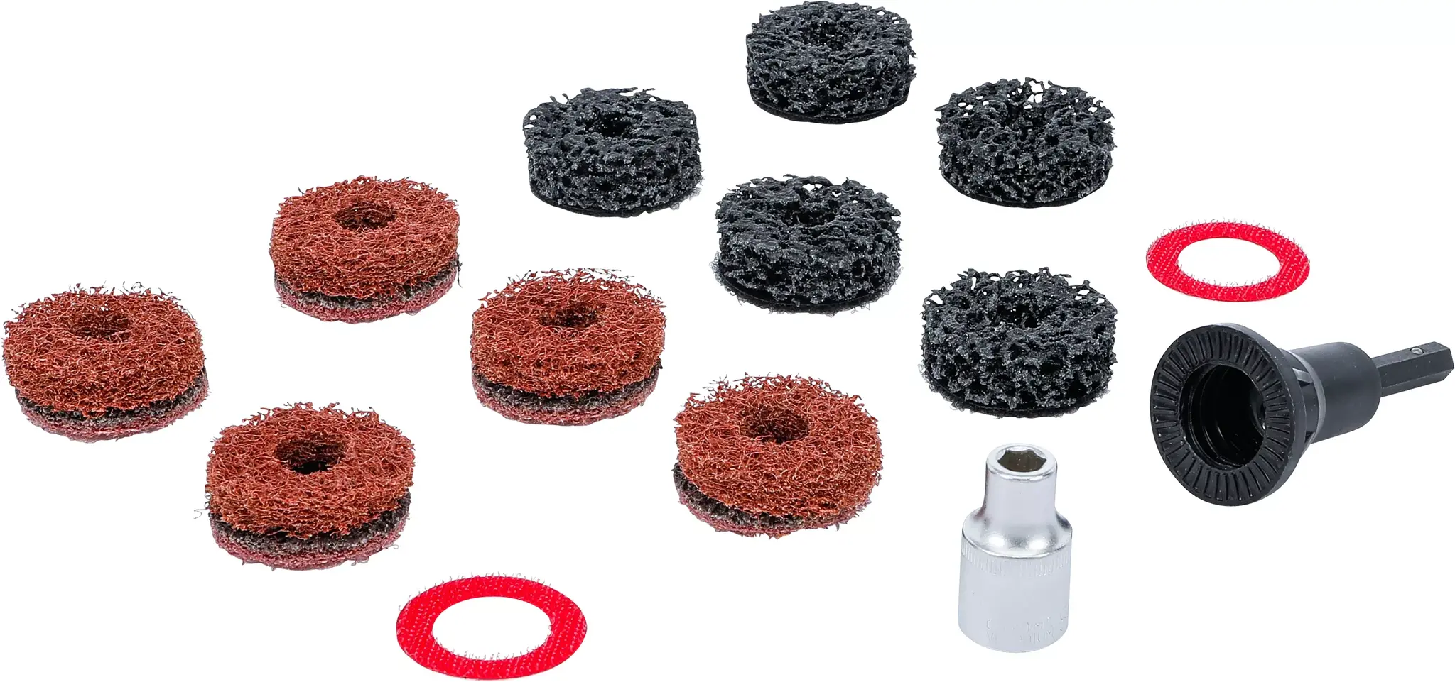 BGS Wielnaafslijperset t.b.v. studs/bouten/moeren (14-delig)