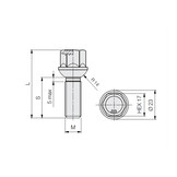 Wielbouten 14 x 1,50 x 47 KOP17 Bol (R14) Zwart B579B