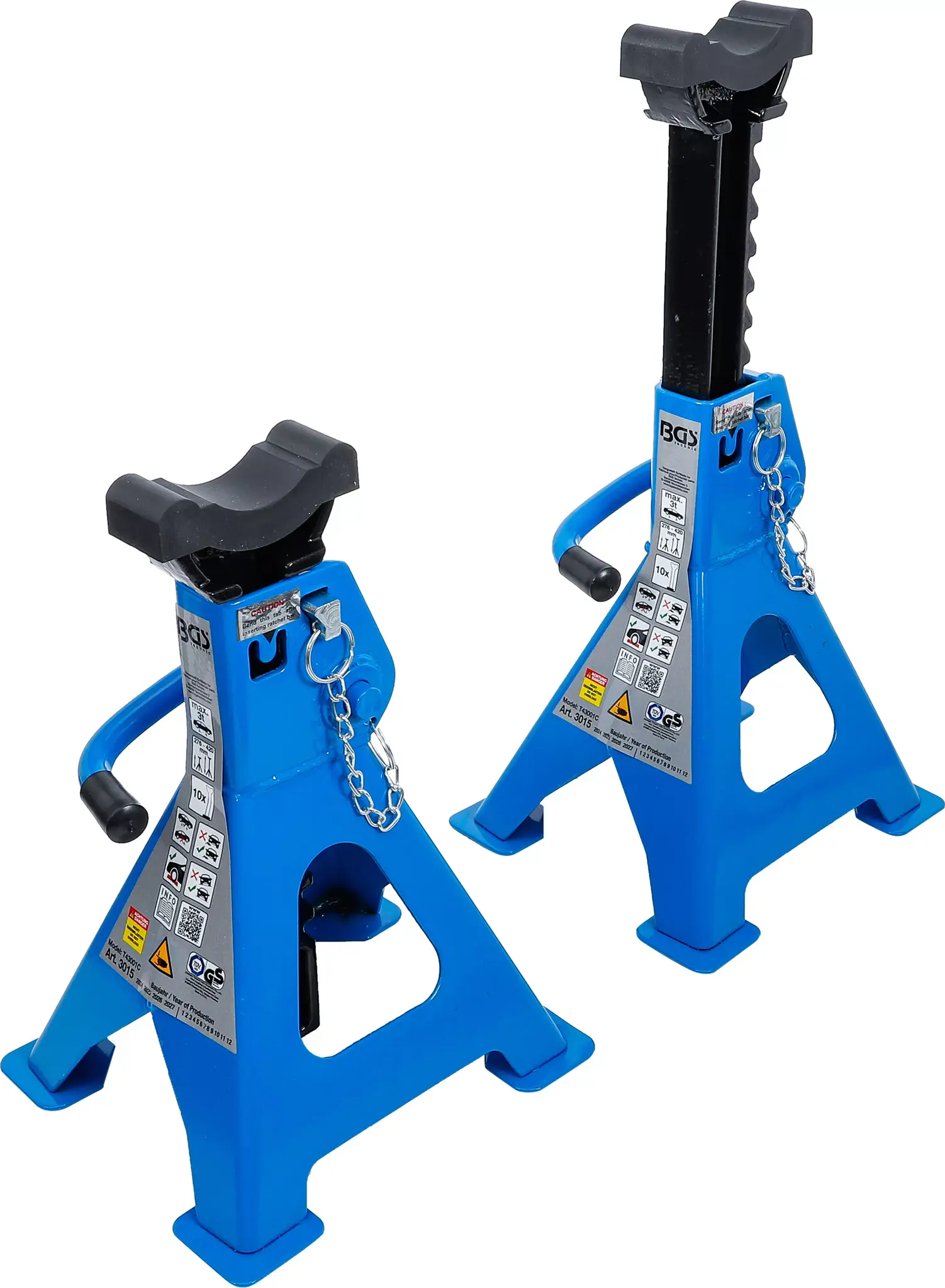 BGS Set Assteunen - Draagvermogen 3000kg - Slag 276-420mm