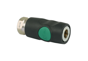 Prevost Koppeling Groen Drukknop 1/4" inw. RVS