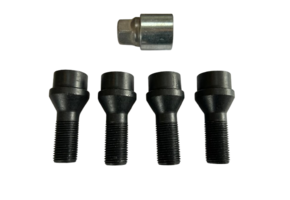 Slotbouten Conisch Ducato Smal - 16x1,5 - 33mm - K19 Zwart