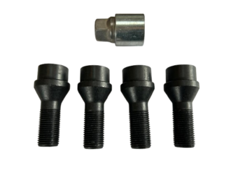 Slotbouten Conisch Ducato Smal - 16x1,5 - 33mm - K19 Zwart
