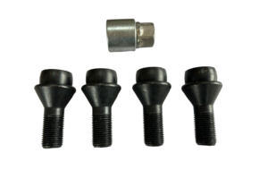 Slotbouten Conisch Ducato 16x1,5 - 30mm - K21 Zwart