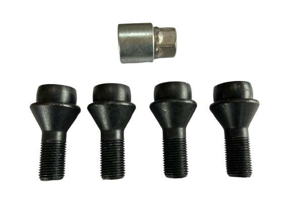 Slotbouten Conisch Ducato 16 x 1,50 - 30 mm - KOP21 Zwart
