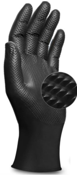 Qtop Q80 Diamond Handschoenen Zwart Maat 9/L (50st)