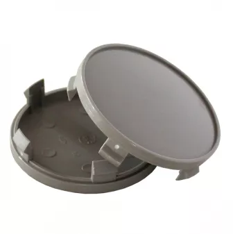 Universele BMW Naafdop 68mm Licht Gebolt met Rand Grijs