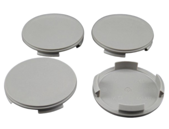 Universele Naafdop 60mm Vlak Grijs AEZ, Dezent, Dotz, Enzo