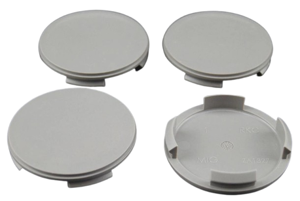 Universele Naafdop 60mm Vlak Grijs AEZ, Dezent, Dotz, Enzo