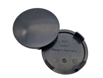Universele Naafdop 60mm Gebolt Zwart Alutec, RIAL, Anzio