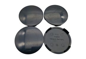 Universele Naafdop 64mm Gebolt Zwart Alutec, RIAL, Anzio