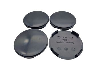 Universele Naafdop 64mm Gebolt Zwart t2 Alutec, RIAL, Anzio