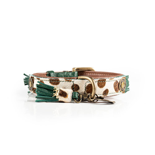 Ivy dog collar with animal print - Dog with a Mission