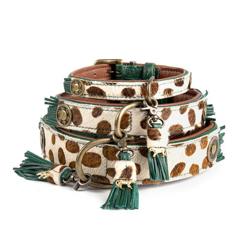 Ivy dog collar with animal print - Dog with a Mission