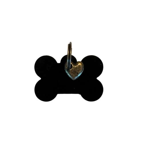 DOG TAG BONE BLACK L