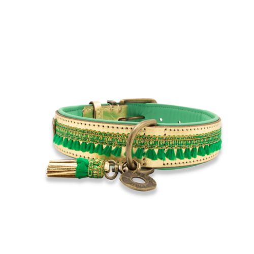 Groene Party Animal Kerst Halsband - Dog with a Mission