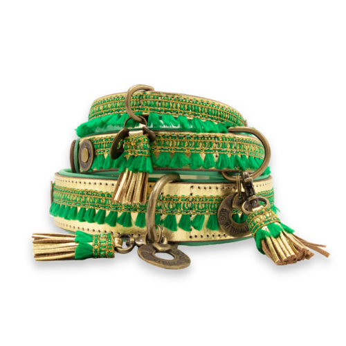 Groene Party Animal Kerst Halsband - Dog with a Mission