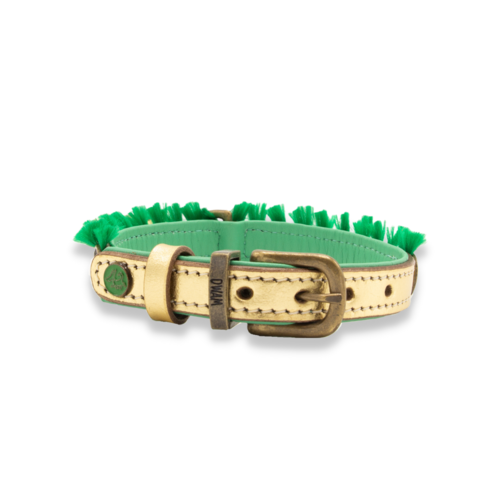 Green Party Animal Christmas Collar - Dog with a Mission