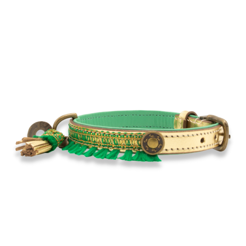 Groene Party Animal Kerst Halsband - Dog with a Mission