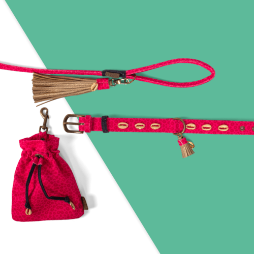 Hawaii Dog Leash pink