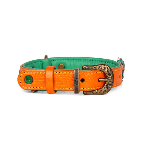 Stoere Oranje Hondenhalsband Morgan - Dog with a Mission