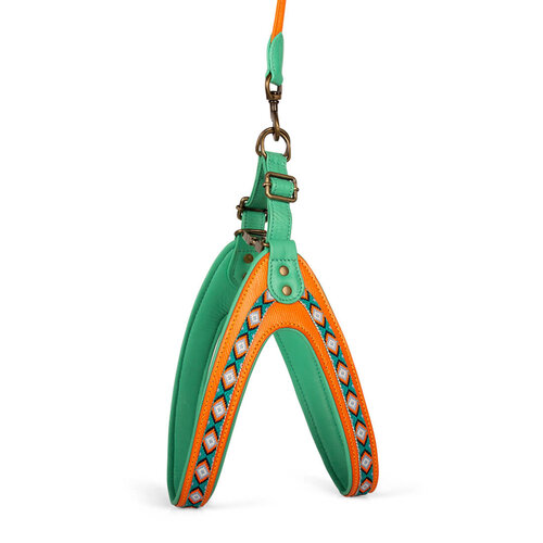 Morgan Step-In Dog Harness: Stylish Orange