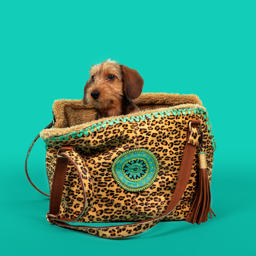 Luxurious leather dog carrier MOSHIQA