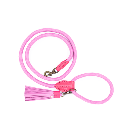 Pastel Pink Rope Dog Leash: Perfect Match for Sweety Collar & Harness
