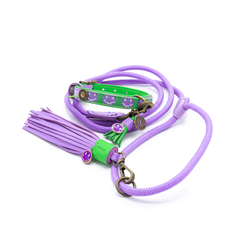 Hip purple rope leash Purple Rain