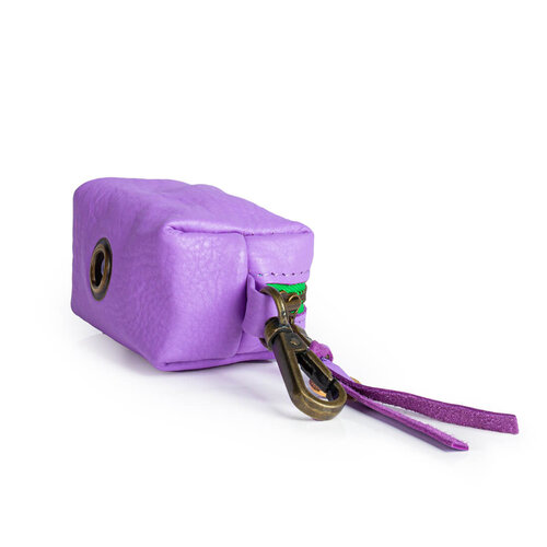 Purple Poop bag holder  Smiley | Dog with a Mission