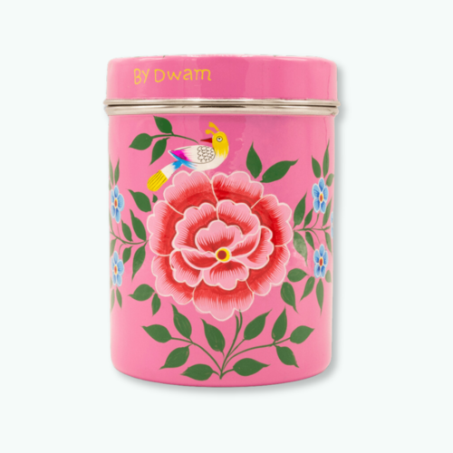 FLOWER FEST BISCUIT TIN PINK FLOWER FEST BISCUIT TIN PINK