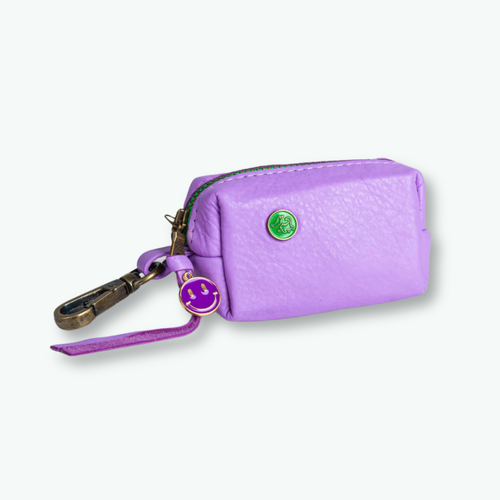 Purple Poop bag holder Smiley | Dog with a Mission Purple Poop bag holder Smiley | Dog with a Mission