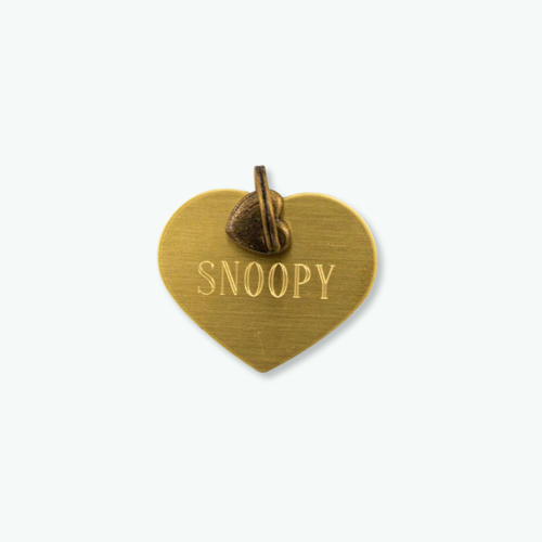 HUNDEMARKE HERZ MATTGOLD L HUNDEMARKE HERZ MATTGOLD L