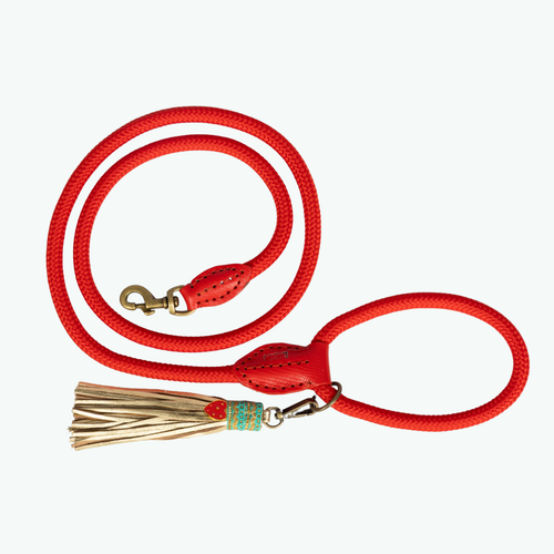 CLASSIC RED VELVET DOG LEASH CLASSIC RED VELVET DOG LEASH